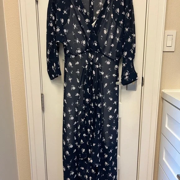 CAbi Floral Navy Dress - Picture 3 of 3